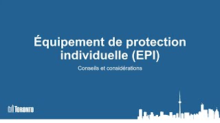 Équipement de protection individuelle EPI [upl. by Ileak1]