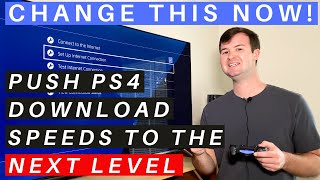 PS4 DNS Settings  How to BOOST Download Speeds and REDUCE Internet Ping and Lag [upl. by Nanahs9]