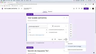 📣 Crear Preguntas filtro en Google Formularios [upl. by Gassman]