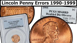 19901999 Lincoln Penny Errors amp Varieties Complete Guide  Values amp Clear Explanation [upl. by Sid]