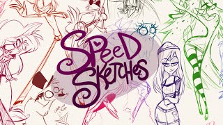 SPEED SKETCHES Livestream Character Requests 1 Vivziepop [upl. by Darbie]