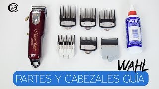 Maquina Cortar Cabello Wahl Palanca de ajuste Partes Peines Guía y Tips [upl. by Imalda308]