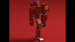 How to Build a Lego Crimson Typhoon from Pacific Rim [upl. by Odama300]