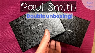 Paul Smith walletscard cases  DOUBLE UNBOXING Reuploaded now available in 1080p HD [upl. by Ollayos]