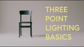 Three Point Lighting Basics for PhotographyVideo [upl. by Boigie989]