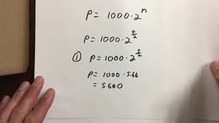 Exponential Growth  Doubling Time [upl. by Blaine145]