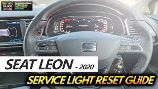 Seat Leon 2020 Service Light Reset [upl. by Bacchus]