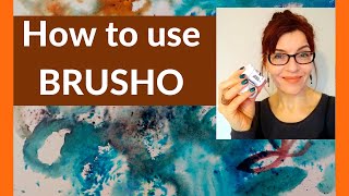 Watercolor Tips and Techniques How to Use Brusho [upl. by Wivina]