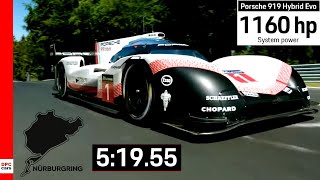 Fastest Lap Record At Nurburgring By Porsche 919 Hybrid Evo Explained [upl. by Wane]