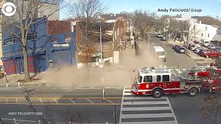 Building Collapse In Washington DC [upl. by Sanders]