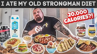 I ate my old Strongman diet for a day [upl. by Rickie524]