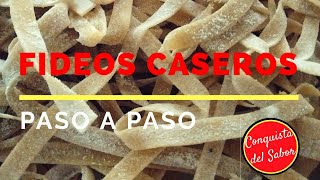 Cómo hacer FIDEOS CASEROS  Receta FÁCIL [upl. by Einaeg]