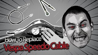 How To Replace The Speedometer Cable On A Vespa ET2ET4LXLXVS [upl. by Imar]