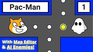 Scratch 30 Tutorial How to Make a PacMan Game Part 1 [upl. by Adianes]