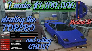 I make 1100000 by stealing the Torero and selling weapons  GTA 5 Online [upl. by Ferdinana]