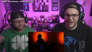 Live Stream Reactions BAD OMENS  Dethrone Live Performance [upl. by Glenn]