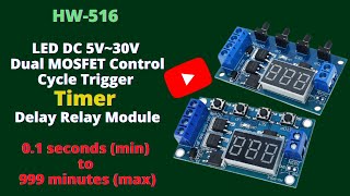 Reviewing of LED DC 5V30V Dual MOSFET Control Cycle Trigger Timer Delay Relay ModuleUPDATED 2021 [upl. by Ahseym]