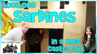 SARDiNES Hide And Seek In A HUGE Castle Box Fort With A Maze  That YouTub3 Family Family Channel [upl. by Fairley991]