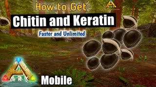 How to Get Chitin and Keratin Faster in Ark Mobile Revamp  Ark Beginner Guide AndroidiOS [upl. by Jeanelle372]