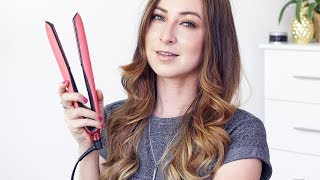 Curl Hair with a Straightener  5 TIPS  ghd Platinum Styler [upl. by Aysab928]