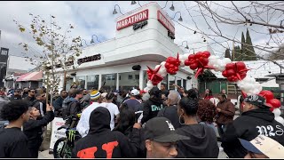 Marathon Burger Grand Opening 2025  Blacc Sam Honors Nipsey Hussles Legacy [upl. by Perpetua180]