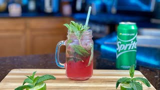 Cranberry Sprite Mojito Cocktail and Mocktail [upl. by Asiruam]