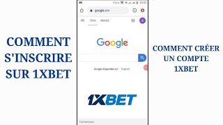 comment créer un compte 1xbet [upl. by Greabe]