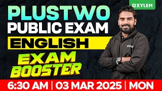 Plus Two Public Exam English  Exam Booster  Xylem Plus Two [upl. by Stalder]