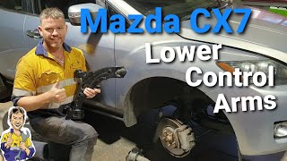 Mazda CX7 front lower control arm replacement [upl. by Chrysler]