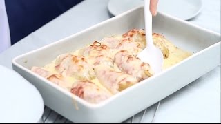 Recept witlof ham kaas uit de oven [upl. by Allez]