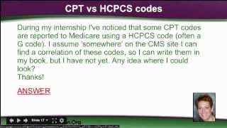 CPT vs HCPCS Codes Medical Coding [upl. by Lebam]