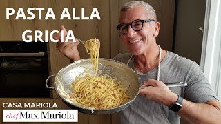 PASTA ALLA GRICIA Ricetta originale  Chef Max Mariola [upl. by Jorrie]