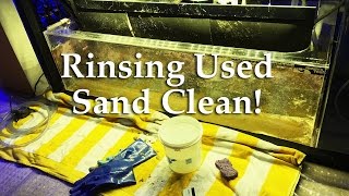 How To Rinse Used Aquarium Sand for Safe ReUse [upl. by Sima]