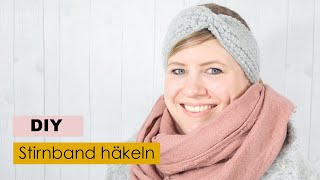 Einfaches Stirnband häkeln für Anfänger  ars textura  DIYBlog [upl. by Tammany656]