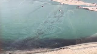 Kuwait is battling a 5000 ton oil spill [upl. by Griseldis]