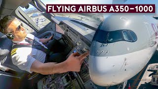 Flying the Largest Airbus Twin  A3501000 Qatar Airways [upl. by Lounge650]