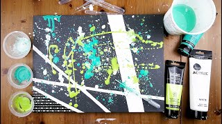 Splatter Paint technique [upl. by Nnyleitak]