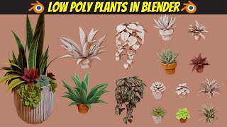 Blender 28 Tutorial Creating Lowpoly Plants [upl. by Scribner927]