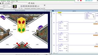 Simple Traffic Light PLC Program [upl. by Deeraf731]