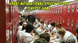 Great Motivational Speech Before Playoff Game [upl. by Merrill515]