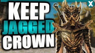 How To KEEP The JAGGED CROWN In SKYRIM  Easy Exploit [upl. by Ycniuq]