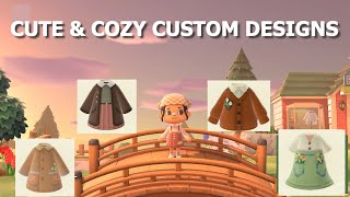 10 Cozy amp Cottagecore ACNH Outfits custom designs [upl. by Burl]