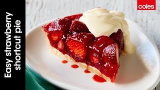 This is how to make easy strawberry shortcut pie [upl. by Ardnic598]