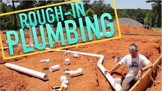 DIY RoughIn Plumbing for Slab Foundation  Couple installs plumbing for house build in country [upl. by Notelrac377]