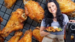 Extra Crispy Chicken Wings Made in Air Fryer [upl. by Colwin]