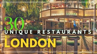 You HAVE TO visit these top restaurants in London  30 places to eat in London before you die [upl. by Enogitna]