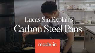 Made In Presents  Blue Carbon Steel Pans Explained [upl. by Kreitman]