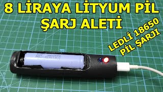 Ev Yapımı Lityum Pil Şarj Cihazı Nasıl Yapılır 18650 Pil Şarj Cihazı PVC Boru İle Şarj Aleti [upl. by Ardnassela]