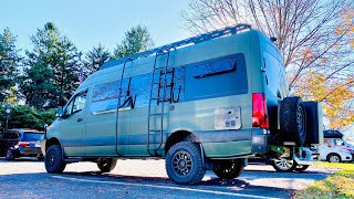 BEAST MODE  4x4 Sprinter Camper Van Custom 4wd Overland Mercedes Build VAN LIFE [upl. by Ardnwahs]