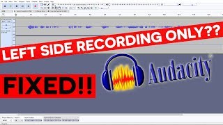 Audio Interface Only Left Side FIX Audacity Tutorials for Beginners [upl. by Raila291]